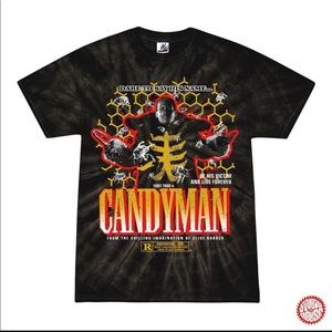 Candyman black tie dye shirt